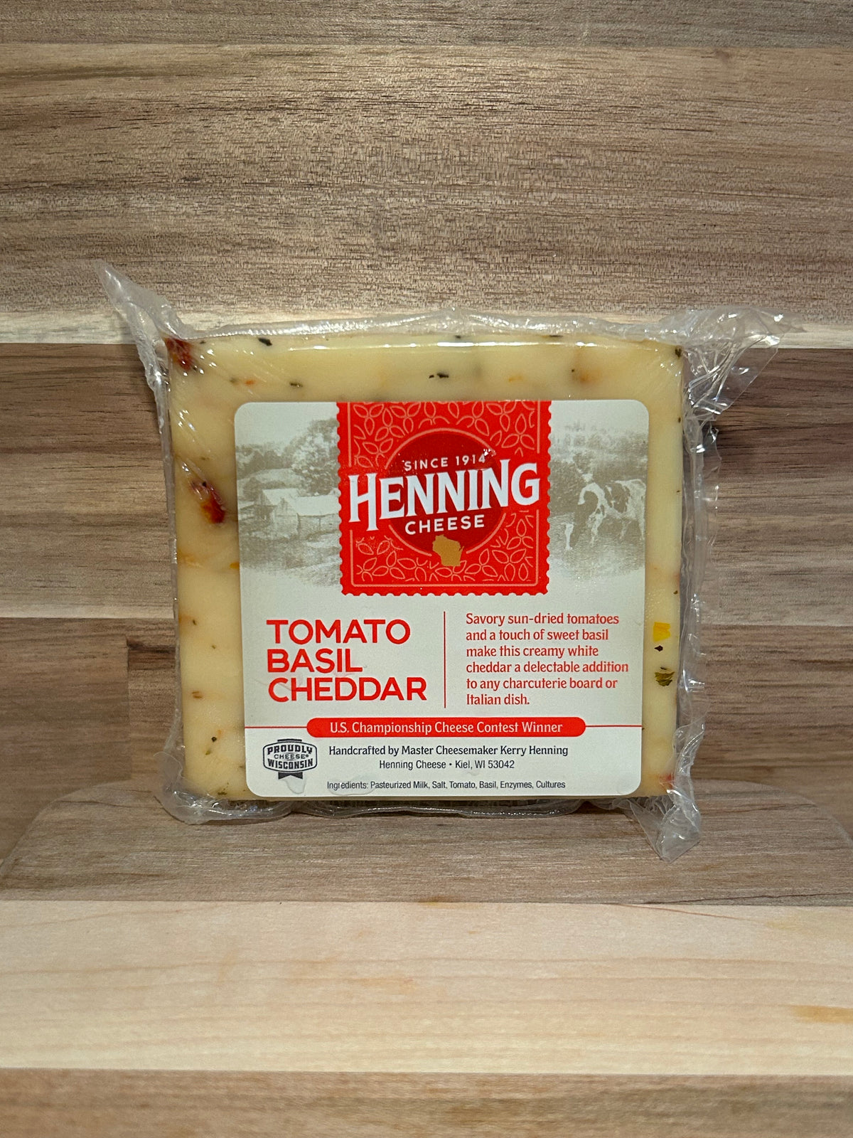 Henning Cheese - Tomato Basil Cheddar Cheese