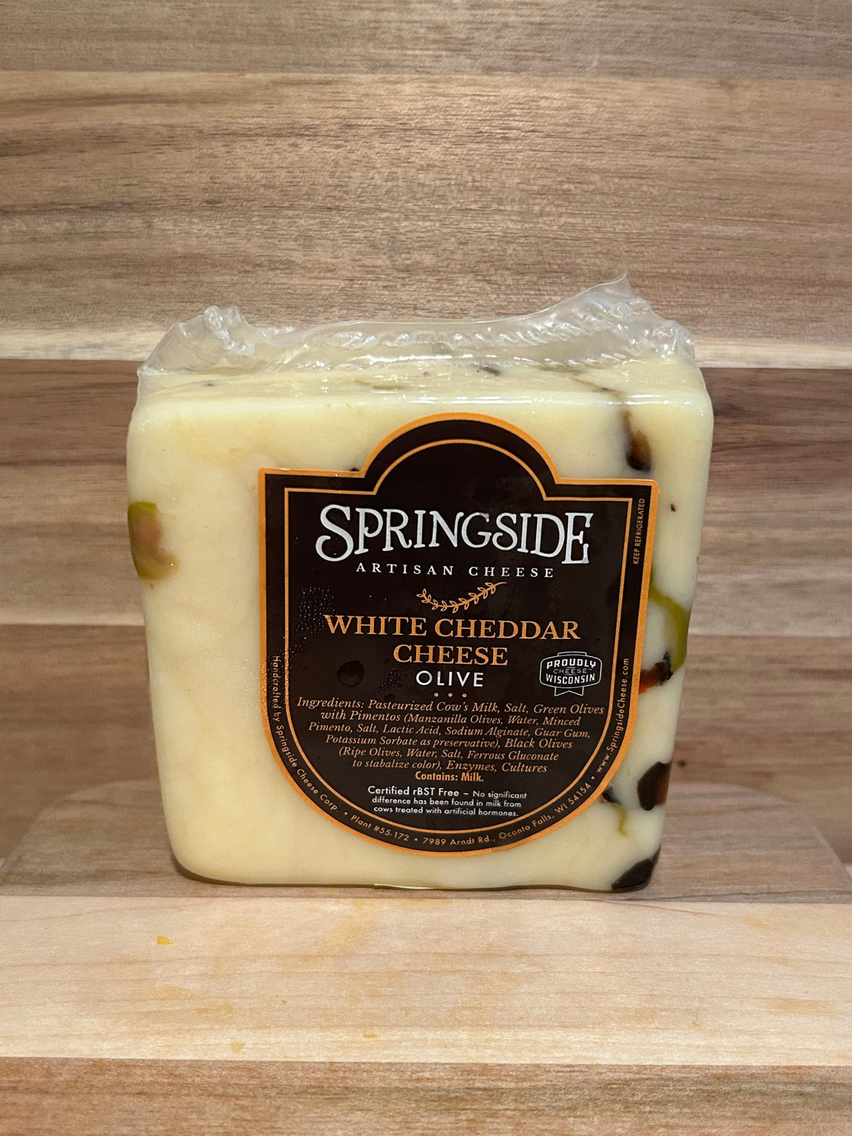 Springside - White Cheddar Olive Cheese